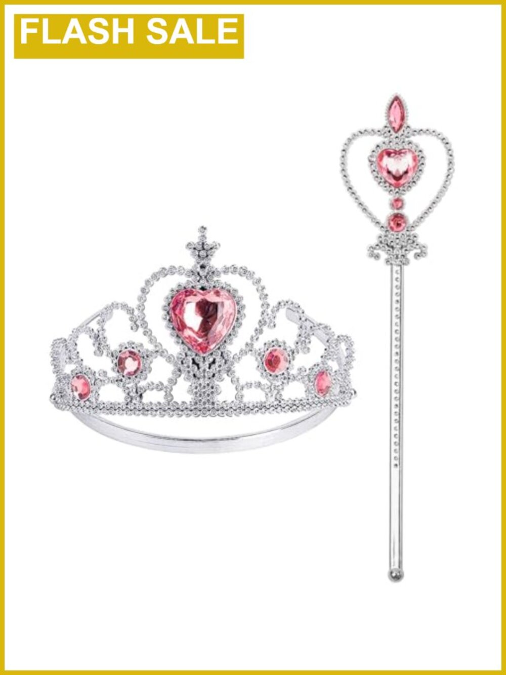 Princess Dress Up Set Crown Tiara Wand Costume Accessories